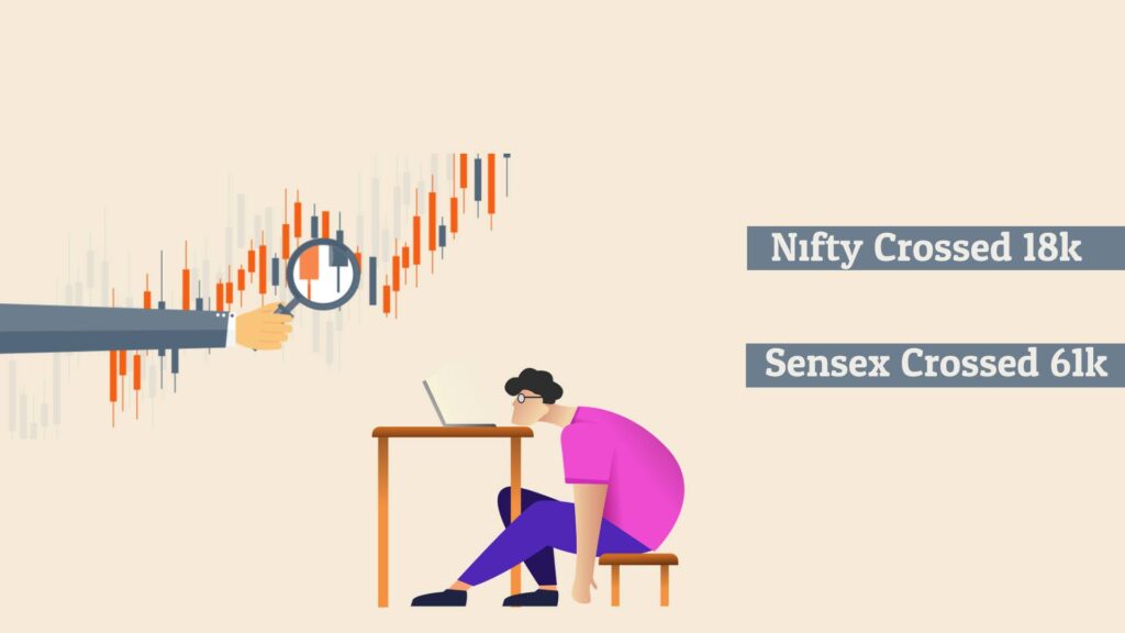 Sensex crossed 61k, nifty crossed 18k