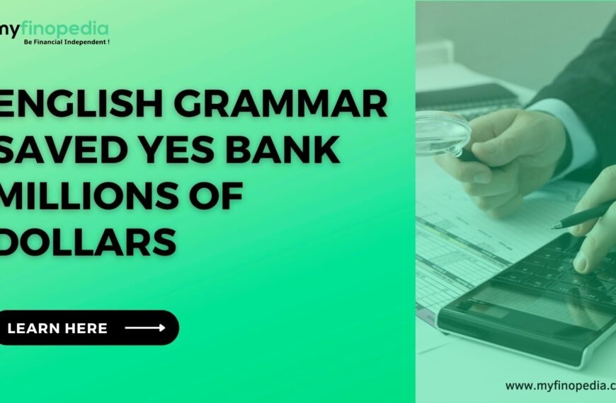 English Grammar saved Yes Bank Millions of Dollars