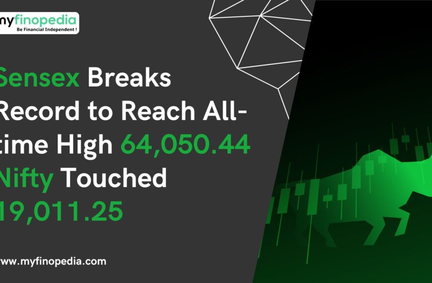 Sensex Breaks Record to Reach All-time High 64,050.44 Nifty Touched 19,011.25