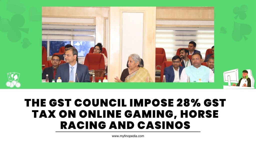 GST Council Impose 28% GST Tax on Online Gaming