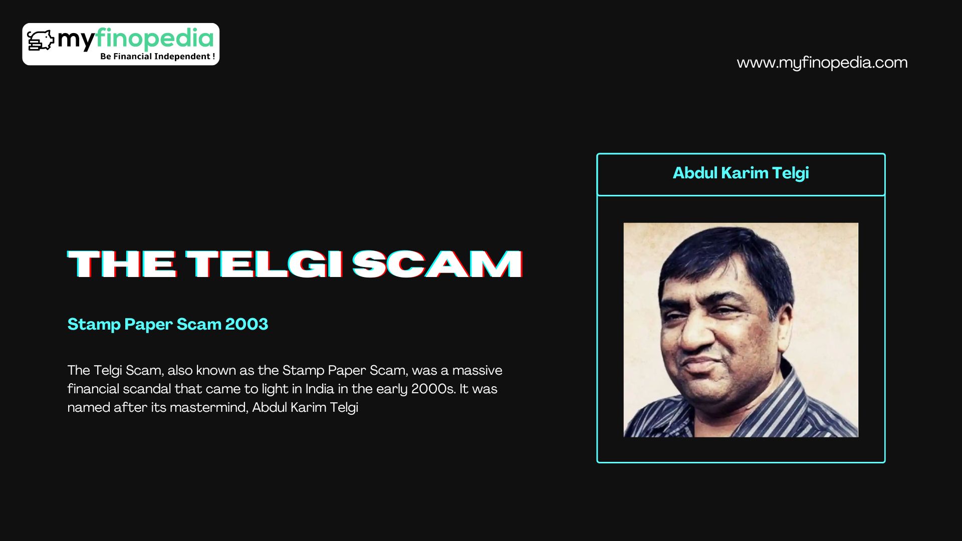 The Stamp Paper Scam 2003 (The Telgi Scam)