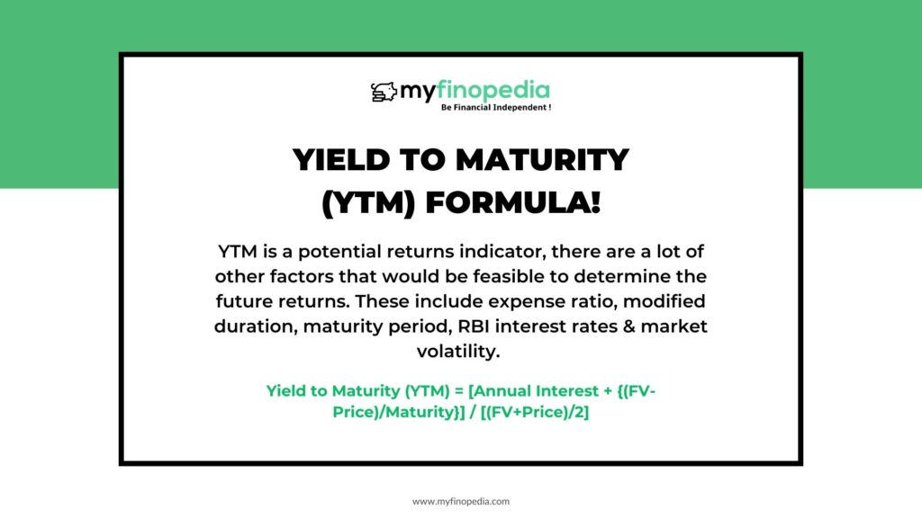 Yield to Maturity (YTM) Formula