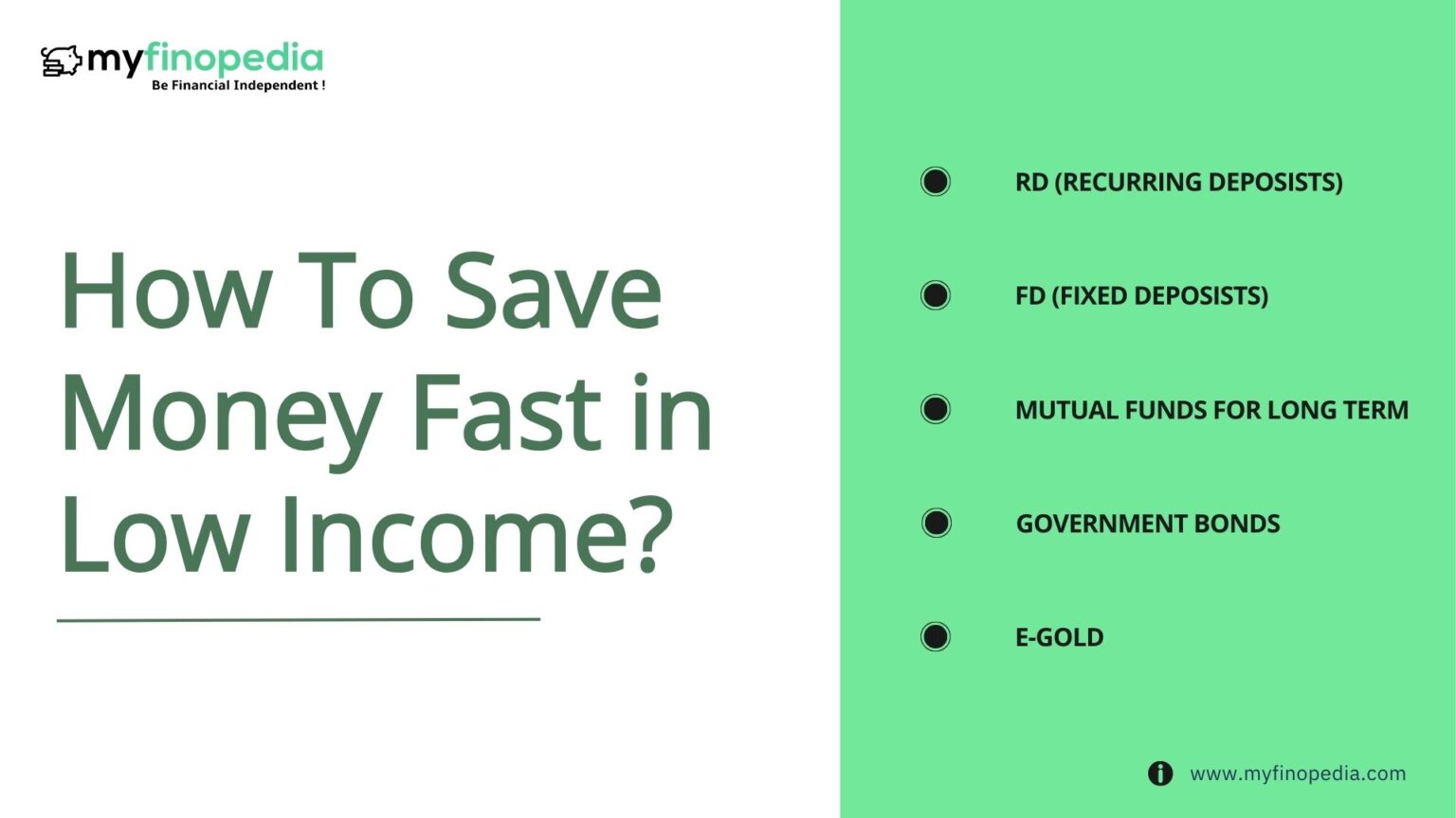 How To Save Money Fast In Low