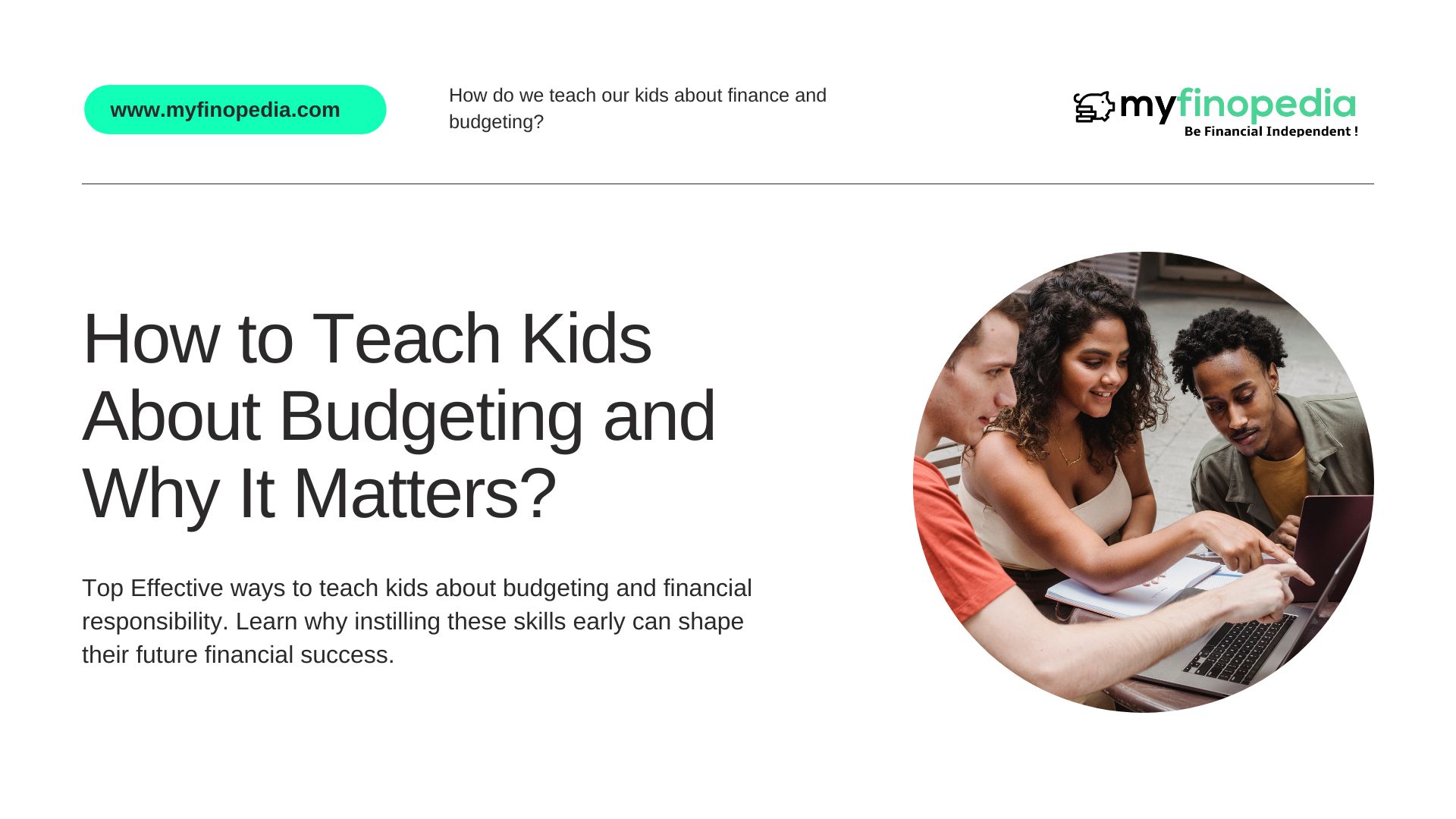 Teach Kids About Budgeting