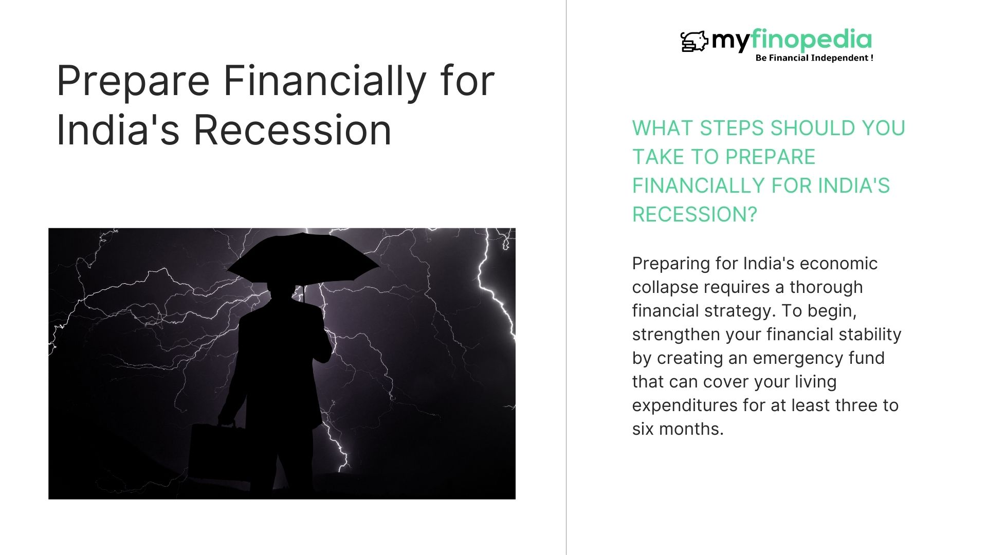 What Steps Should You Take to Prepare Financially for India's Recession?