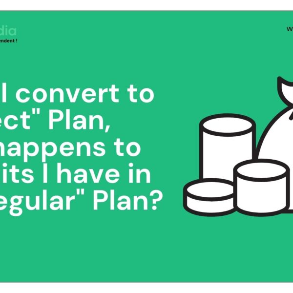 When I convert to a Direct plan, what happens to the units I have in my Regular plan